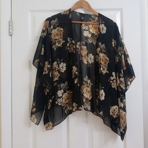 Forever 21 Sheer Floral Kimono
